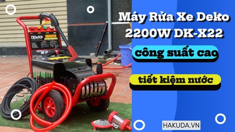 Máy Rửa Xe Deko 2200W DK-X22 - Công Suất Cao, Tiết Kiệm Nước