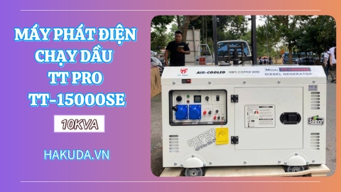Máy phát điện chạy dầu 10KVA TT PRO TT-15000SE - Giải Pháp Cung Cấp Điện Dự Phòng