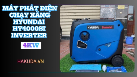 Máy Phát Điện Chạy Xăng Hyundai 4KW HY4000SI Inverter Siêu Cách Âm