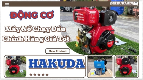 Động Cơ Diesel Hakuda - Máy Nổ Chạy Dầu Chính Hãng Giá Tốt
