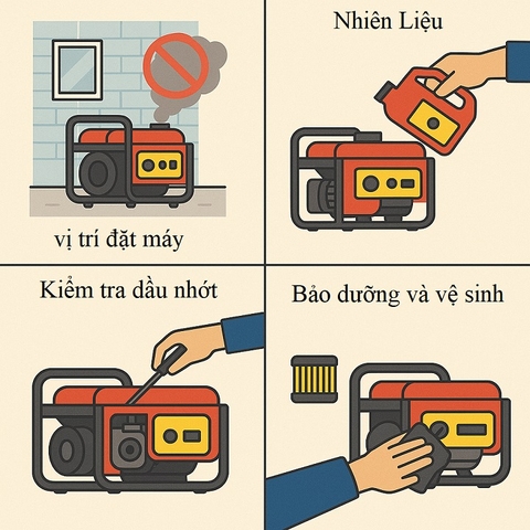 Những Lưu Ý Khi Sử Dụng Máy Phát Điện Chạy Xăng