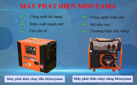 Máy Phát Điện Mitsuyama Chất Lượng Cao Nhập Khẩu Chính Hãng