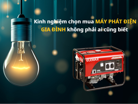 Hướng dẫn chọn mua máy phát điện gia đình chống ồn