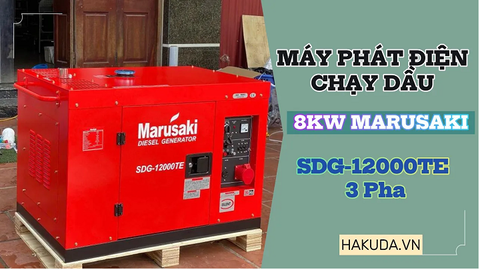 Máy Phát Điện Chạy Dầu 8Kw Marusaki SDG-12000TE 3 Pha - Hàng Chính Hãng Chất Lượng Cao