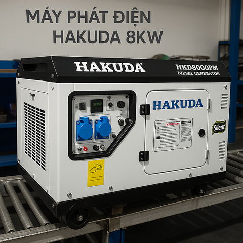 Máy Phát Điện Chạy Dầu 8KW Hakuda – Giải Pháp Nguồn Điện Ổn Định Cho Mọi Gia Đình