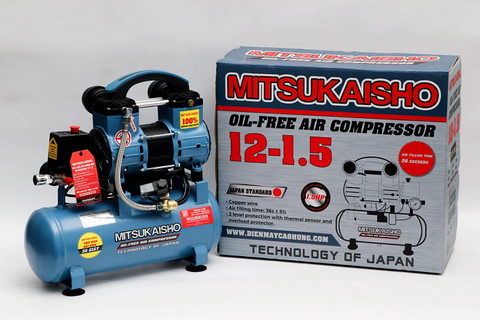 Ứng Dụng Máy Nén Khí Không Dầu Mitsukaisho 1.5HP 12L Lên Hơi Nhanh