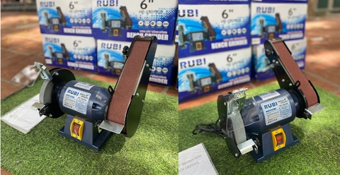 Máy Mài Hai Đá Rubi HP-150/50D 1/3Hp Có Nhám - Lựa Chọn Cho Mọi Nhu Cầu Mài Đá Của Bạn
