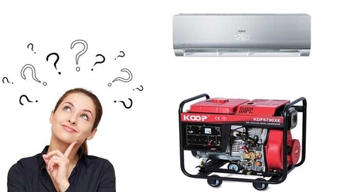 Có nên dùng máy phát điện chạy máy lạnh khi mất điện?