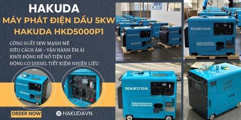Tìm Hiểu Máy Phát Điện Chạy Dầu Hakuda HKD5000P1 – Tiết Kiệm Nhiên Liệu, Bền Bỉ Và Mạnh Mẽ