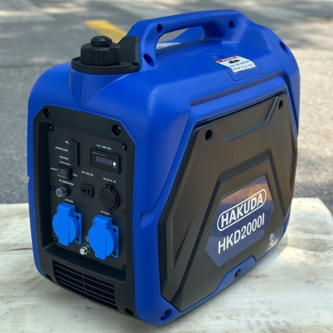Máy Phát Điện Chạy Xăng Inverter 2KW Hakuda HKD2000I Siêu Cách Âm