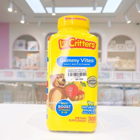 L’il Critters Gummy Vites - Kẹo dẻo Mỹ Vitamin tổng hợp cho trẻ từ 2 tuổi