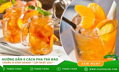 CÔNG THỨC PHA CHẾ TRÀ ĐÀO
