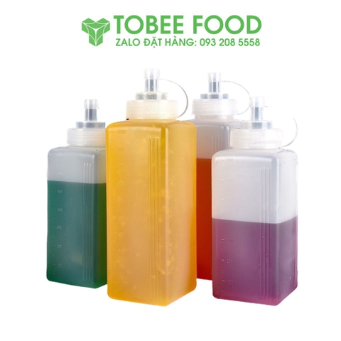 Bình Đựng Sốt Vuông