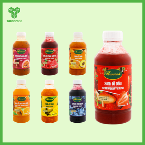 Sinh Tố Berrino 1 lít I Mứt - Sinh Tố Nguyên Liệu Pha Chế - Tobee Food