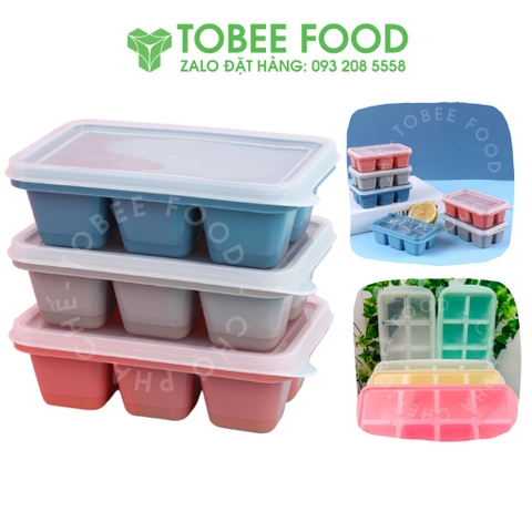 Khuôn đá vuông Silicon 6 viên