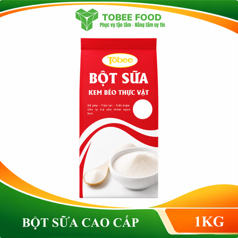 BỘT SỮA TOBEE CAO CẤP - 1KG | NGUYÊN LIỆU PHA CHẾ