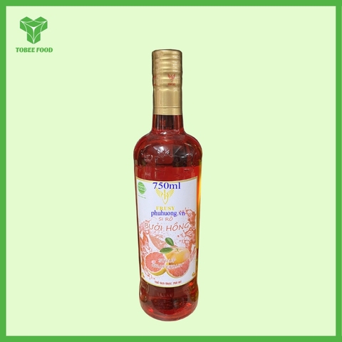 Siro Frusy Bưởi Hồng 750ml I Nguyên Liệu Pha Chế - Tobee Food