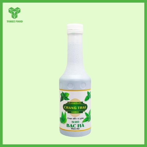 Siro Bạc Hà - Syrup Chang Thái Bạc Hà - Chai 1L I Nguyên Liệu Pha Chế - Tobee Food