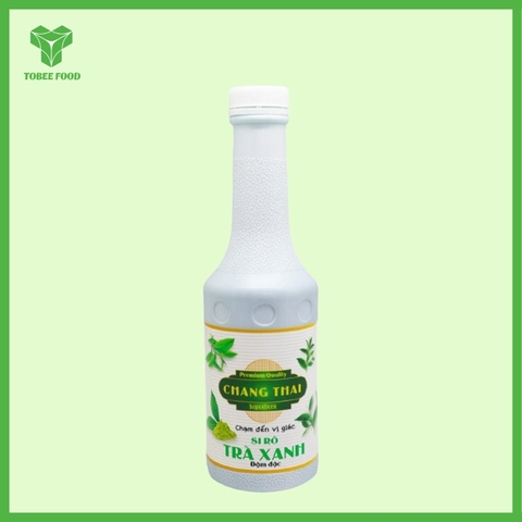 Siro Trà Xanh - Syrup Chang Thái Trà Xanh - Chai 1L I Nguyên Liệu Pha Chế - Tobee Food