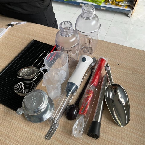 bộ dụng cụ pha cà phê 