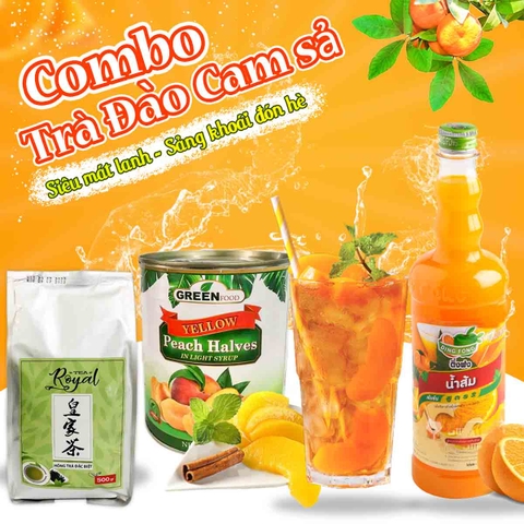Combo trà đào cam sả