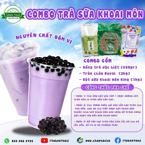 Combo trà sữa Khoai Môn