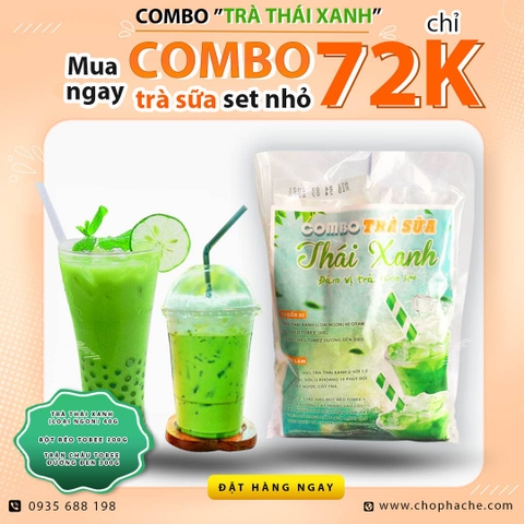 Combo Trà thái Xanh - TCĐ ( set nhỏ)