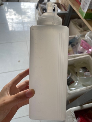 Chai Nhựa Đựng Sốt Vuông 1000ml