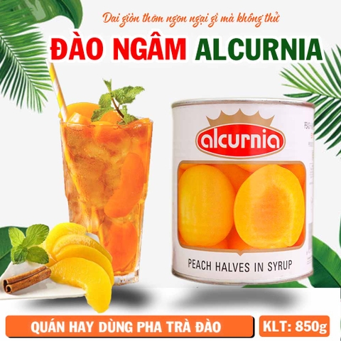 Đào hộp Alcurnia 850 gram
