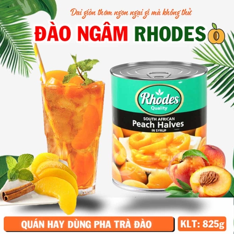 Đào Ngâm Rhodes 825 gram