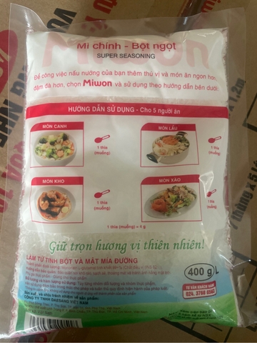 BỘT NGỌT MIWON - 400g - MIWON | Nguyên liệu pha chế - TOBEE FOOD