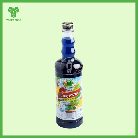 Siro DingFong Blue Hawai I Nguyên Liệu Pha Chế - Tobee Food