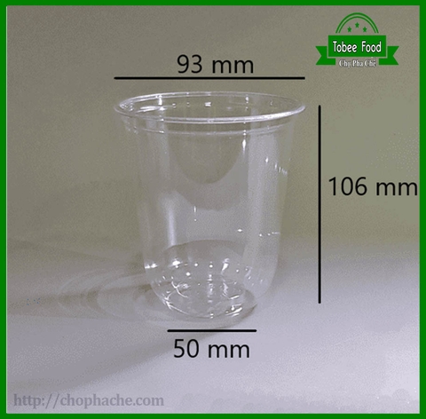 Ly nhựa đáy bầu 500ml