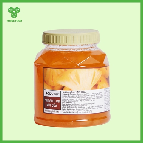 MỨT DỨA THƠM BODUO - 1kg - BODUO | Mứt - Sinh Tố làm Trà Sữa - TOBEE FOOD