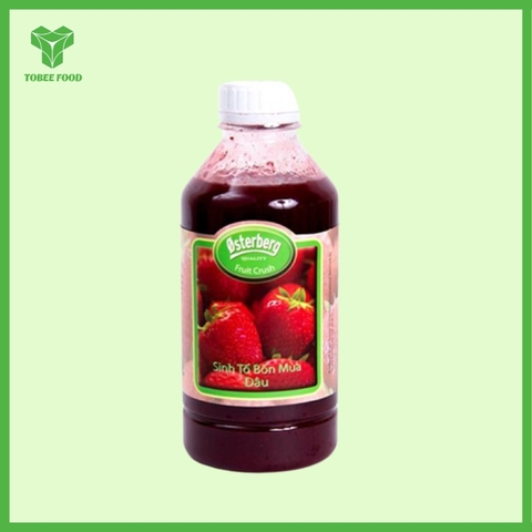Sinh tố Dâu Osterberg 1L I Nguyên Liệu Pha Chế - Trà Trái Cây - Tobee Food