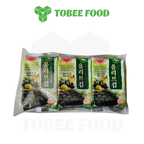 RONG BIỂN HÀN QUỐC OLIVE ĂN LIỀN - 12g - GWANGCHEON HAEJEO | Bánh Kẹo Ăn Vật, Bánh Kẹo Tết 2024 - TOBEE FOOD