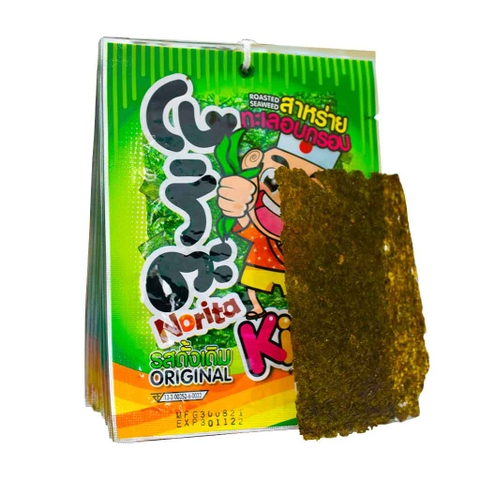 Rông biển ăn liền trẻ em Norita Thái Lan gói 4 gram ( Vị truyền thống )