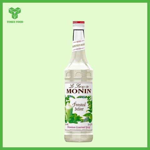 Siro Monin Bạc Hà Trắng 1000ml (Frosted Mint) I Nguyên Liệu Pha Chế - Tobee Food