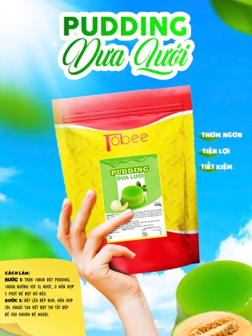 Plan/ Pudding Dưa Lưới Tobee 500Gr