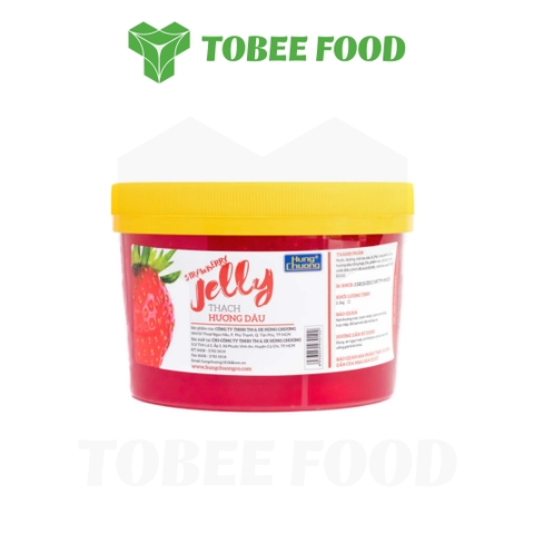 Thạch Dâu Hùng Chương 2,2kg | Nguyên Liệu Pha Chế Giá Sỉ Tp.HCM - Tobee Food