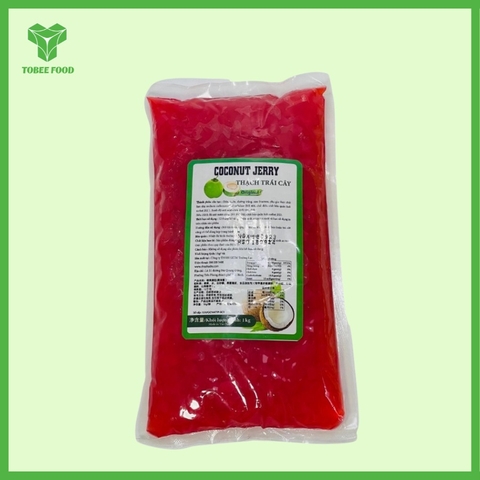 Thạch dừa dâu coconut 1kg I Nguyên Liệu Pha Chế - Tobee Food