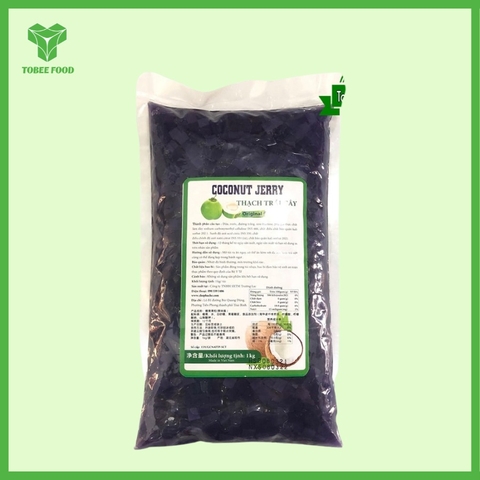 THẠCH DỪA KHOAI MÔN COCONUT JERRY - 1kg - COCONUT JERRY | Topping làm Trà Sữa - TOBEE FOOD