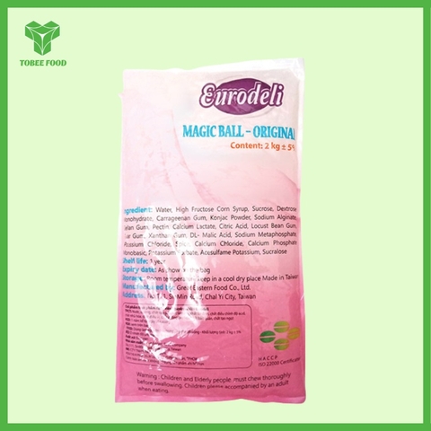 Trân châu 3Q ngọc trai Eurodeli I Nguyên Liệu Pha Chế - Tobee Food