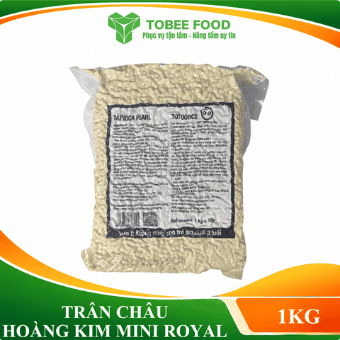 TRÂN CHÂU HOÀNG KIM MINI ROYAL - 1kg | Topping làm Trà Sữa - TOBEE FOOD