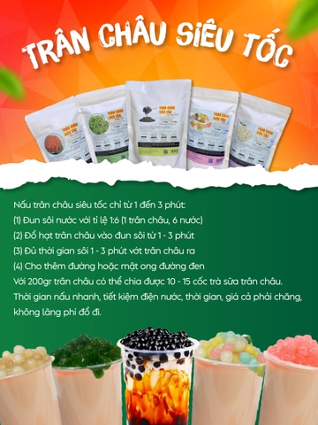 Trân châu Siêu Tốc 500g _ Tobee