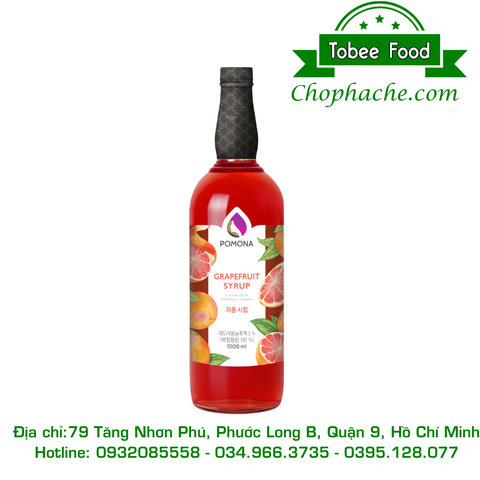 SYRUP BƯỞI HỒNG POMONA - 1Kg - POMONA | Nguyên liệu pha chế - TOBEE FOOD