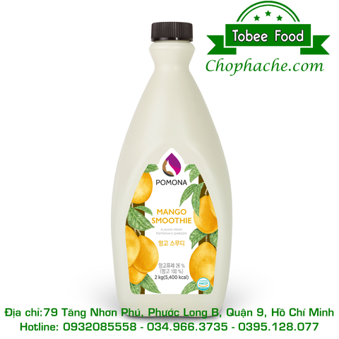 SINH TỐ XOÀI POMONA - 2kg - PONOMA | Mứt - Sinh Tố làm Trà Sữa - TOBEE FOOD