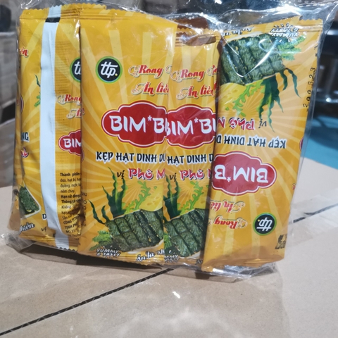 RONG BIỂN KẸP HẠT DINH DƯỠNG BIM*BI VỊ PHÔ MAI - 27g  | NGUYÊN LIỆU PHA CHẾ - TOBEE FOOD