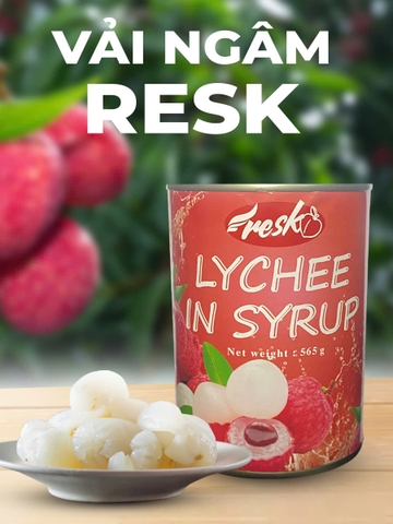 Vải ngâm RESK 565gr – Lychee In Syrup