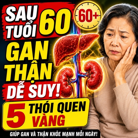 Sau Tuổi 60: 5 Thói Quen Vàng Giúp Gan Và Thận Khỏe Mạnh Mỗi Ngày